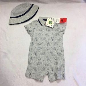 NWT Little Me romper and‎ hat